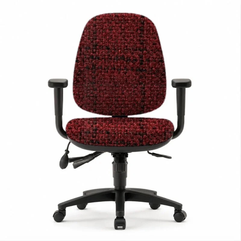 Maroon Broken Grid chair application